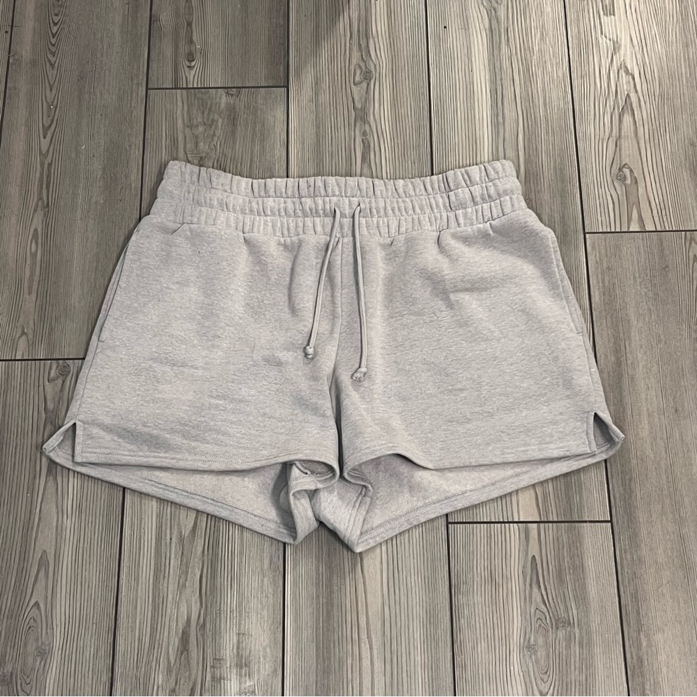 Gray sweat shorts